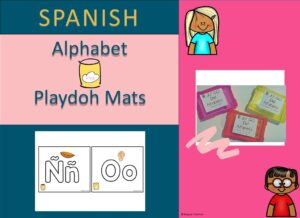 Spanish alphabet playdoh mats